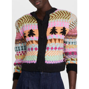 Tach Clothing 'Catalina' Pink Merino Wool Cardigan Size M